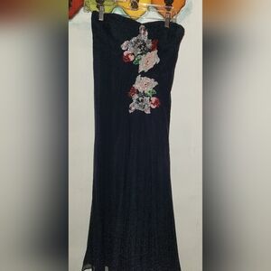 Prom Wedding Chiffon Dress. Not Sized Fits Size 2,4, XS or S Dark Blue